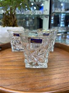 لیوان ٦ تایی طرح آیس لبه طلایی DELI