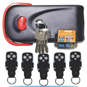 قفل برقی 5 ریموت دار و 5 کلید یوتاب 1093 کله گاوی حیاطی