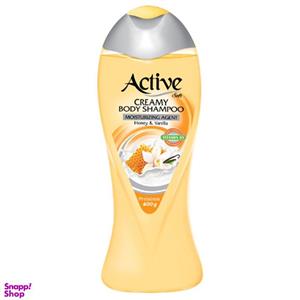 شامپو بدن کرمی اکتیو (Active) مدل Vanilla & Honey وزن 400 گرم حجم