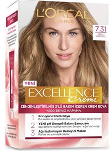 رنگ مو لورال شماره 7.31 رنگ قهوه‌ ای شکلاتی حجم 48 میلی لیتر