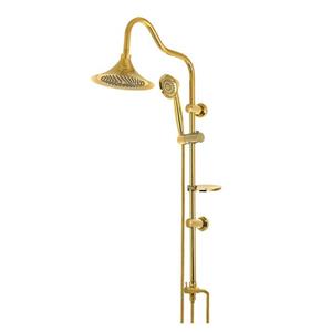 علم دوش دوکاره یونیورست شیپوری طلایی کولاب لوکس