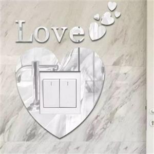 آینه پدیده پلاس مدل کلید پریز LOVE بسته 2 عددی
