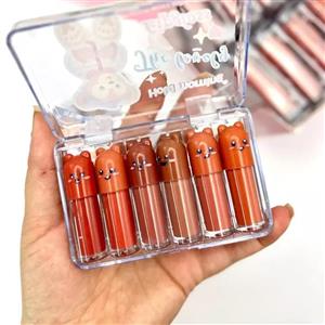 پک رژلب مایع خرسی 6تایی