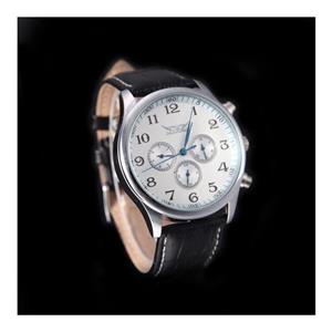 Jaragar Automatic Mechanical Analog Men's Sport Leather Wrist Watch White Dial