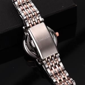 Comtex Women's Watches Rose Gold Tone Stainless Steel Diamond-Accented Fashion Lady 
