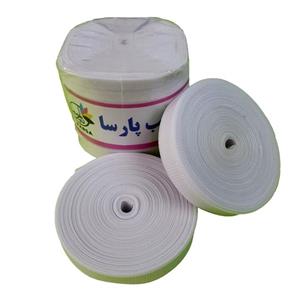 موار اریب ژرسه رنگ سفید یک رول
