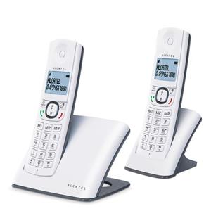 تلفن بی سیم آلکاتل رنگ سفید مدل  F580DUO تلفن بی سیم آلکاتل مدل F580 Duo