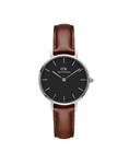 Daniel Wellington Classic Petite St Mawes in Black 28mm