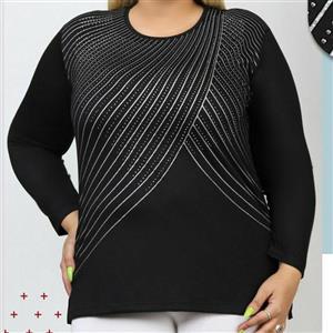 بلوز نگین و مروارید کد 5045