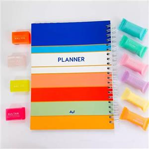 لوازم تحریر دفتر و پلنر  پلنر روزانه طرح لاکچری 80 برگ سایز a6