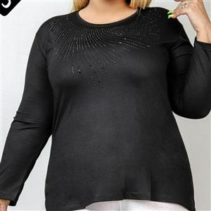 بلوز نگین و مروارید کد 5035