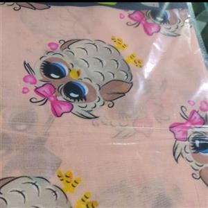 روسری نخی دخترانه فانتزی دور دوخت عرض 100