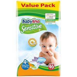 پوشک بیبی لینو اقتصادی سایز 4+ بسته 46 عددی Baby Lino Value Pack Size 4Plus Diaper Pack of 46