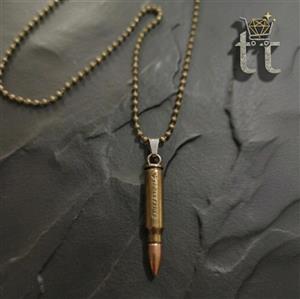 گردنبند مردانه طرح فشنگ