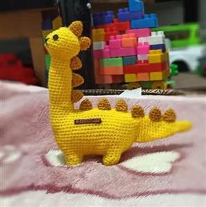 دایناسور بافتنی کار دست بافت بسیار تمیز مناسب گل پسرا و دختر خانما