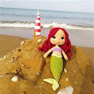 عروسک دستبافت پری دریایی