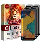 محافظ صفحه نمایش حریم شخصی لایونکس مدل FPS مناسب برای گوشی موبایل سامسونگ Galaxy A50 بسته سه عددی