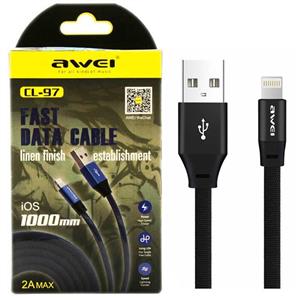 کابل تبدیل USB به لایتنینگ اوی مدل CL 97 طول 1 متر Awei to Lightning Cable 1m 