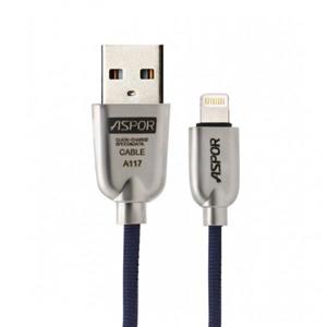 کابل تبدیل USB به لایتنینگ اسپور مدل A117 طول 1.2 متر 