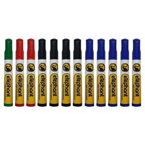 ماژیک وایت برد بلک الفنت کد 6263 بسته 12 عددی
