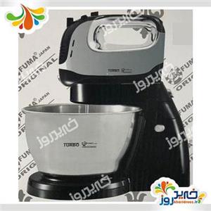 همزن کاسه دار برقی 250 وات فوما FUMA HAND MIXER FU-744 Fuma Fu-744 Hand mixer with Bowl‎ 