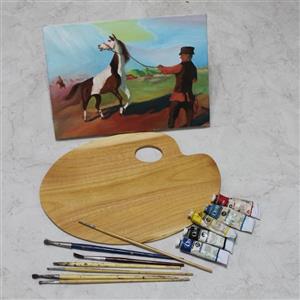 پالت نقاشی چوبی