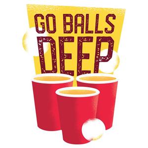 استیکر لپ تاپ وی وین آرت طرح Go Balls Deep مدل P72