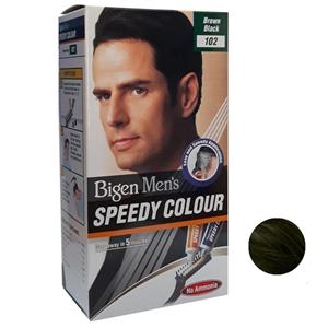 کیت رنگ مو بیگن سری Speedy Colour شماره 102 حجم 40 میلی لیتر رنگ مشکی قهوه ای