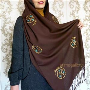 شال نقاشی شده  طرح بته جقه