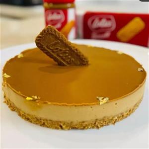 بیسکوچیزکیک لوتوس. قطر 18 سانت هزینه ارسال به صورت پس کرایه میباشد