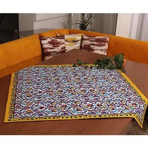 رومیزی مربع  سایز 100 طرح عمر خضر