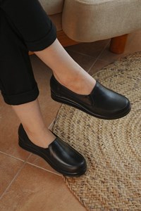 کفش چرم زنانه کد 142