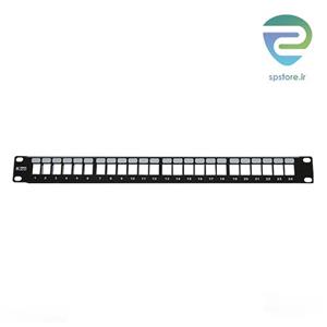 پچ پنل 24 پورت کی نت مدل Knet Patch Panel unloaded STP 24port