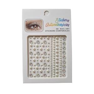 نگین صورت مدل مروارید کد 1 بسته 100 عددی