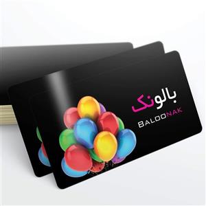 کارت ویزیت سلفون براق دور گرد
