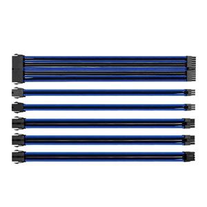 کابل افزایش طول منبع تغذیه ترمالتیک TtMod Sleeve Cable – Blue/Black Thermaltake TtMod Sleeve Cable Blue/Black PSU Cable
