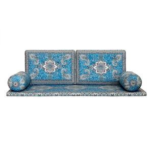 ست 5 تکه پشتی سنتی طرح الماس رنگ آبی