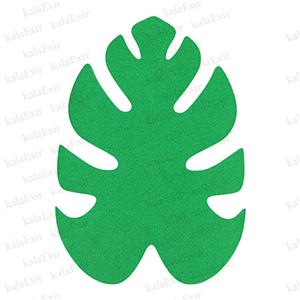 زیر بشقابی طرح برگ