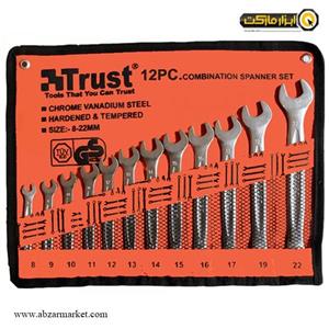 ست آچار یک سر تخت یک سر رینگ تراست 12 عددی مدل C-12PCS-SET