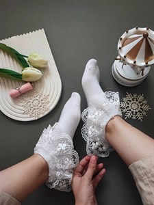 جوراب لب توری زنانه