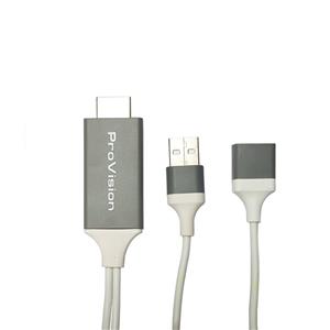 کابل تبدیل USB به HDMI پروویژن مدل MHL طول 1 متر 