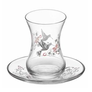 سرویس چای خوری 12 پارچه لاو طرح دوگا