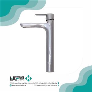 شیر روشویی پایه بلند آرال مدل تکا کروم