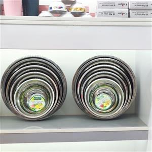 آبکش لگن استیل 10تایی برند یونیک ضد زنگ آهن ربا نگیر .