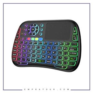 مینی کیبورد بی سیم همراه با تاچ پد پرودو  Porodo Mini Wireless Keyboard Touch Combo MWKTC