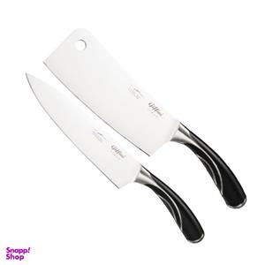 چاقو آشپزخانه جی فی نی مدل Q01 مجموعه 2 عددی