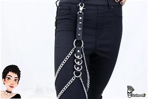 زنجیر شلوار لوپ دو لاین اسپایکی