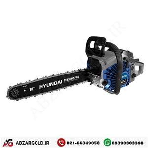 اره زنجیری بنزینی 45 سانت هیوندای مدل TECHNO 745