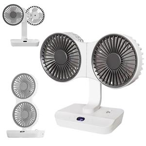 پنکه(فن)برقی دوقلو چراغ دار