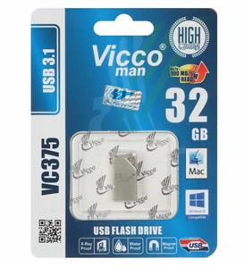 نقره ای Vicco man VC375 S USB3.1 Flash Memory - 32GB
